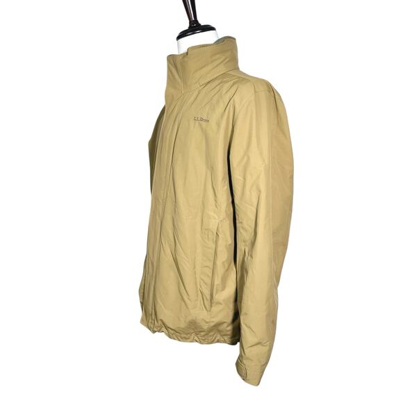 L.L. Bean | Men | Tan 3-In-1 Outdoor Nylon Sweater Fleece Hooded Jacket | L Reg - Picture 4 of 15